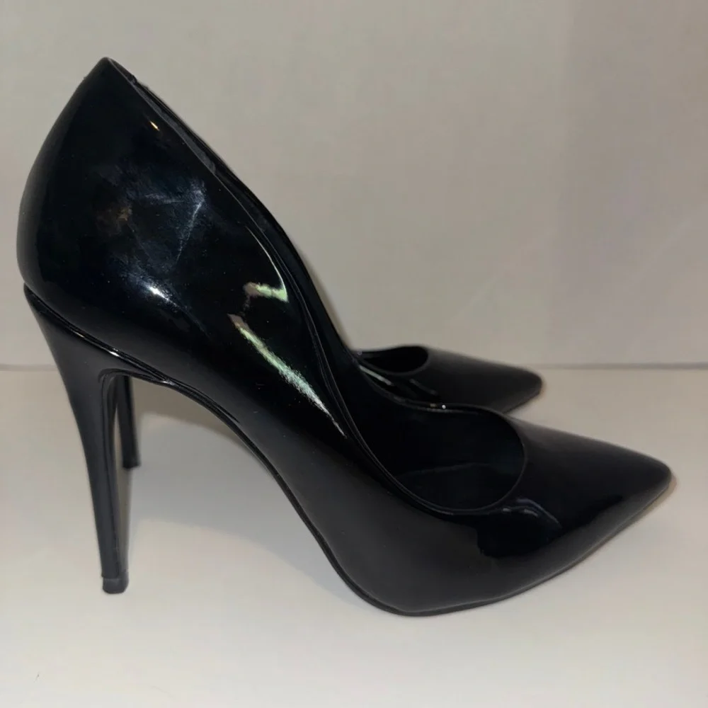 Steve Madden Black Patent Stilettos Sz 8 - Picture 4 of 9